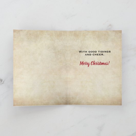 2020年のアメリカのゴシック·クリスマスは実り多い シーズンカード (内部)