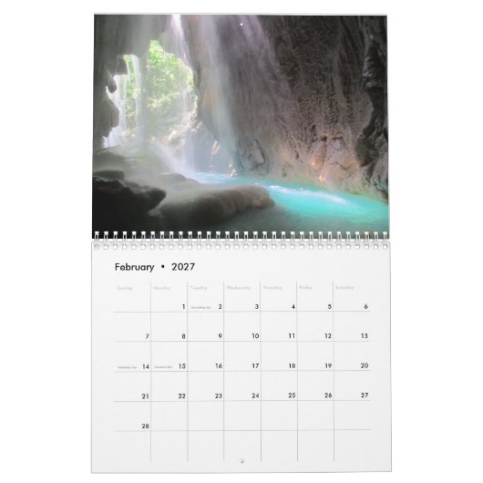 2020年のカスタムなカレンダー カレンダー (2月 2027)