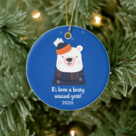 2020年のクリスマスおもしろいを祝う奇年 セラミックオーナメント