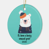 2020年のクリスマスおもしろいを祝う奇年 セラミックオーナメント (左)