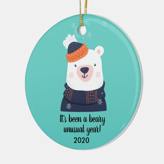 2020年のクリスマスおもしろいを祝う奇年 セラミックオーナメント (左)