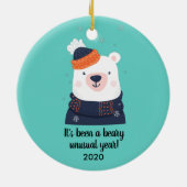 2020年のクリスマスおもしろいを祝う奇年 セラミックオーナメント (裏面)