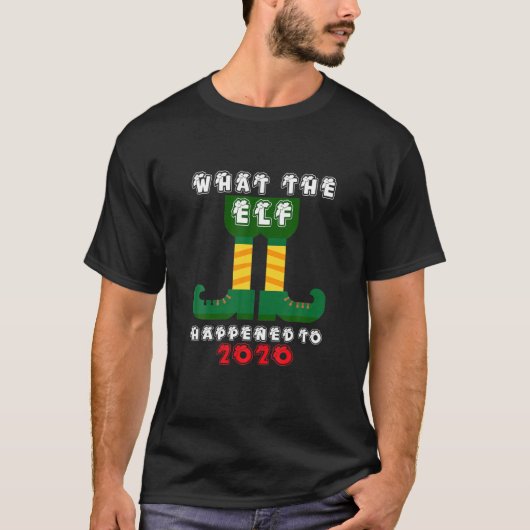 2020年のクリスマスに小妖精や小人が起きたおもしろいこと Tシャツ (正面)