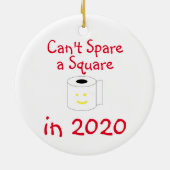 2020年のクリスマスに広場を確保できない セラミックオーナメント (裏面)