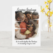 2020年のクリスマスのカードのハグ カード (黄色い花)