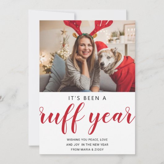 2020年のクリスマスは大変な年おもしろいだった シーズンカード (正面)