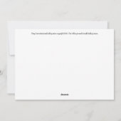 2020年のクリスマスへの期待、ヒューイがサンタ帽をかぶって。 シーズンカード (裏面)