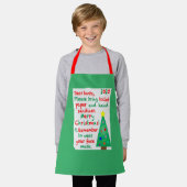 2020年のクリスマスを思い出す エプロン (着用した状態)