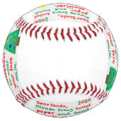 2020年のクリスマスを思い出す ソフトボール (裏面)