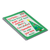 2020年のクリスマスを思い出す ノートブック (右側)