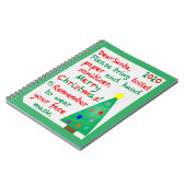 2020年のクリスマスを思い出す ノートブック (左側)