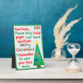 2020年のクリスマスを思い出す フォトプラーク (側面)