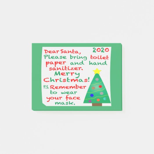 2020年のクリスマスを思い出す ポストイット (正面)