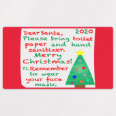 2020年のクリスマスを思い出す ラベル (デザイン2)
