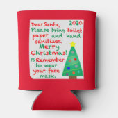 2020年のクリスマスを思い出す 缶クーラー (裏面)