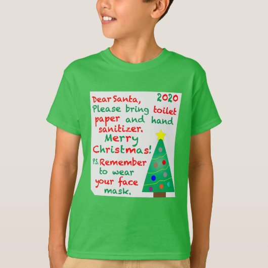 2020年のクリスマスを思い出す Tシャツ (正面)