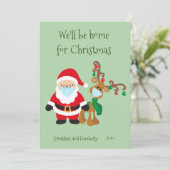 2020年のクリスマスサンタトインデアを迎える シーズンカード (スタンド正面)