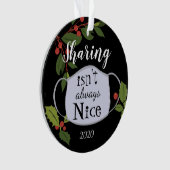 2020年のクリスマスシェアリングは素晴らしい陶芸オーナメント オーナメント (正面)