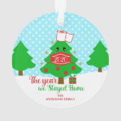 2020年のクリスマスツリーの家に滞在した年 オーナメント (裏面)