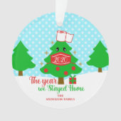 2020年のクリスマスツリーの家に滞在した年 オーナメント (正面)