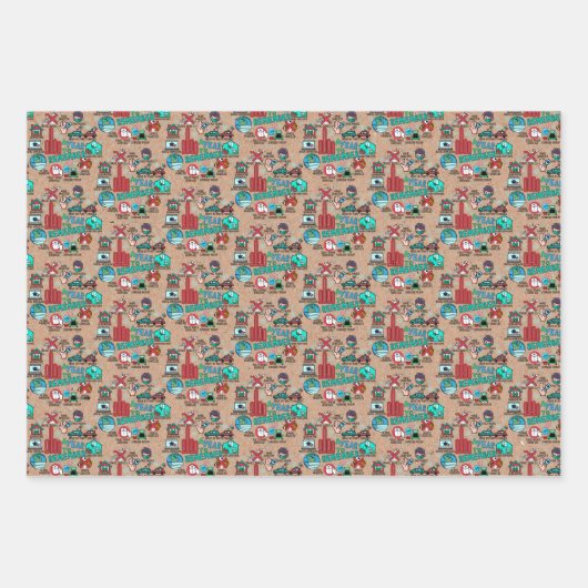 2020年のクリスマス大流行の不可欠な贈り物を思い出す ラッピングペーパーシート (正面)