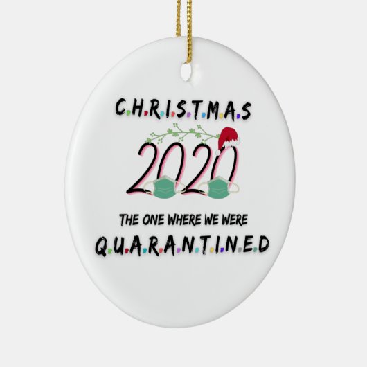 2020年のクリスマス我々が隔離された場所 セラミックオーナメント (右)