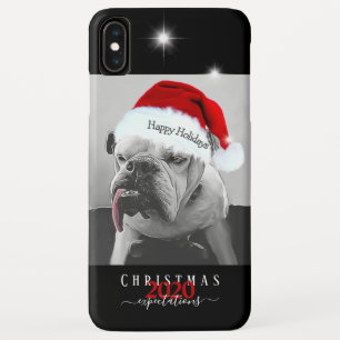 2020年のクリスマス期待、サンタ帽子のHuey。 iPhone XS Maxケース