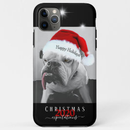 2020年のクリスマス期待、サンタ帽子のHuey。 iPhone 11 Pro Maxケース