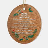 2020年のクリスマス記念品の思い出 セラミックオーナメント (左)