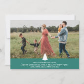 2020年のクリスマス、バブル家族の写真から シーズンカード (正面)