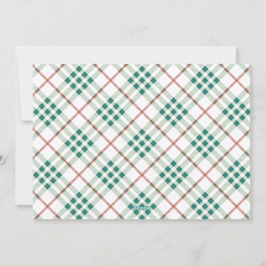 2020年のクリスマス、バブル家族の写真から シーズンカード (裏面)