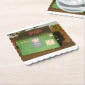 2020年のゴミ収集のための年1 ペーパーコースター (アングル)