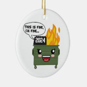 2020年のダンスター素晴らし火災だ私は素晴らし... セラミックオーナメント (右)