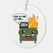 2020年のダンスター素晴らし火災だ私は素晴らし... セラミックオーナメント (左)