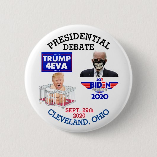 2020年のディベ大統領のクトクリーブランド(オハイオ) 缶バッジ (正面)
