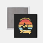 2020年のトランプおもしろいアンチ選挙戦に反対する猫 マグネット (正面/裏面)