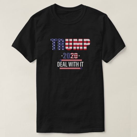 2020年のトランプで取引する Tシャツ (デザイン正面)