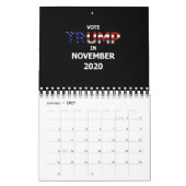 2020年のトランプの投票 カレンダー (1月 2027)