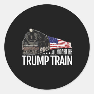 2020年のトランプ列車に乗ってアメリカ国旗を再選 ラウンドシール