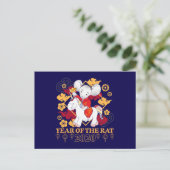 2020年のネズミ・ユニコーン ポストカード (スタンド正面)