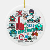 2020年のハイライトを思い出すクリスマスツリー セラミックオーナメント (裏面)