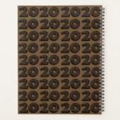 2020年のハッピーニューおもしろいイヤー豆パターン プランナー手帳 (裏面)