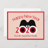 2020年のハッピーニューイヤーカスタマイズビジョン季節 ポストカード (正面/裏面)