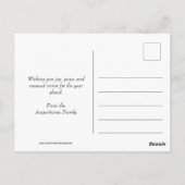 2020年のハッピーニューイヤーカスタマイズビジョン季節 ポストカード (裏面)