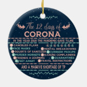 2020年のパンデミックおもしろいの12の日 セラミックオーナメント (裏面)