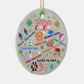 2020年のパンデミックなクリスマスセラミックオーナメント セラミックオーナメント (右)
