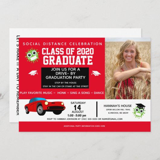 2020年のパーティー発表 案内状 (正面/裏面)