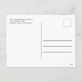 2020年のフォト・アウトおもしろいのクリスマス シーズンポストカード (裏面)