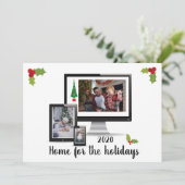 2020年のホリデーシーズン Zoom コンピューター シーズンカード (スタンド正面)