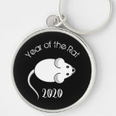 2020年のマウスの文字 キーホルダー (正面)
